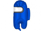 Шар фольга фигура Космонавтик Синий Амангас 26'' 66см AG