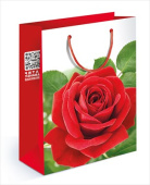 Пакет 14x20x6,5см MS Красная роза