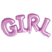 Шар фольга Буквы надпись GIRL Девочка упак 61л BR