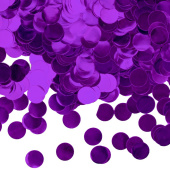 Конфетти Круг фольга 1,0см Фиолетовый металлик 50г