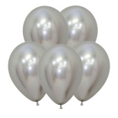 Шар латекс 18"/Sp хром 981 Зеркальные шары Рефлекс Серебро Reflex Silver 25шт Шар латекс 18"/Sp хром 981 Зеркальные шары Рефлекс Серебро Reflex Silver 25шт