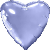 Шар фольга без рисунка 18'' сердце Сиреневое Lilac металлик AG