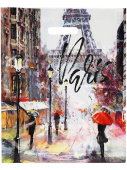 Пакет полиэтиленовый 38х45см Дождь в Париже