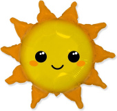 Шар фольга фигура Солнце 31'' 79см Fm
