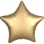 Шар фольга без рисунка 18'' звезда Золото сатин Fm