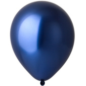 Шар латекс 12"/ВЗ хром Зеркальные шары Темно синий Dark Blue (25шт)