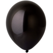 Шар латекс 12"/ВЗ хром Зеркальные шары Черный Black (25шт)