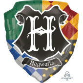 Шар фольга фигура Гарри Поттер герб Хогвартса 27"68см Wх25"63см H An