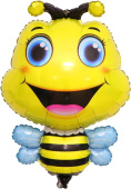 Шар фольга фигура Пчела счастливая 30'' 76см FL