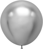Шар латекс 36''/ДБ хром Зеркальные шары Серебро 1шт