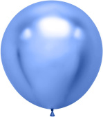 Шар латекс 36''/ДБ хром Зеркальные шары Синий (10шт) 