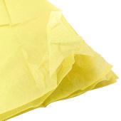Бумага тишью лист Желтый 50х66см (уп10)