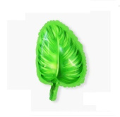 Шар фольга фигура Лист зеленый