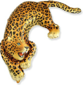 Шар фольга фигура Дикий леопард 1шт 42'' 107см Fm