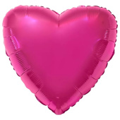 Шар фольга без рисунка 18'' сердце Сиреневое Purple металлик Fm