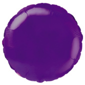 Шар фольга без рисунка 18'' круг Фиолетовый металлик Fm
