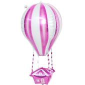 Шар фольга фигура 3D Воздушный шар Аэростат розовый 35'' 89см FL