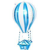 Шар фольга фигура 3D Воздушный шар Аэростат голубой 35'' 89см FL