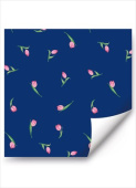 Бумага лист 67,4х97,4см Розовые тюльпаны (уп2)