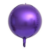 Шар Сфера 3D Bubble Бабблс 10" металлик Фиолетовый