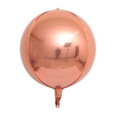 Шар Сфера 3D Bubble Бабблс 10" металлик Розовое Золото
