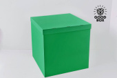 Коробка сюрприз для воздушных шаров 70х70х70см Зеленая