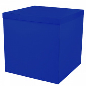 Коробка сюрприз для воздушных шаров 70х70х70см Синяя