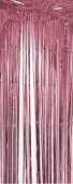 Занавес штора Дождик 100х200см металлик Розовый