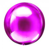 Шар Сфера 3D Bubble Бабблс 18'' металлик Фуксия 46см