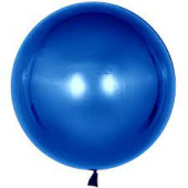 Шар Сфера 3D Bubble Бабблс 18'' металлик Синий 46см
