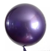 Шар Сфера 3D Bubble Бабблс 18'' металлик Фиолетовый 46см