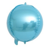 Шар Сфера 3D Bubble Бабблс 10" металлик Голубой