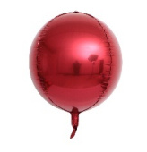 Шар Сфера 3D Bubble Бабблс 22'' металлик Бордовый