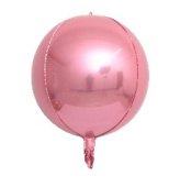 Шар Сфера 3D Bubble Бабблс 22'' металлик Розовый