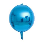 Шар Сфера 3D Bubble Бабблс 22'' металлик Синий