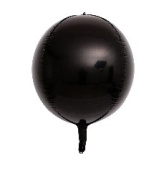 Шар Сфера 3D Bubble Бабблс 22'' пастель Черный