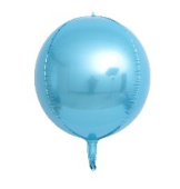 Шар Сфера 3D Bubble Бабблс 18'' пастель Голубой