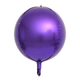 Шар Сфера 3D Bubble Бабблс 32" металлик Фиолетовый