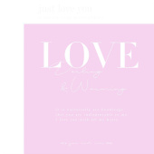 Пленка лист 58х58см прозрачная LOVE Розовый (уп20)