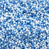 Шарики пенопласт Цветной микс голубой синий 2-4 мм 10гр