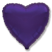 Шар фольга без рисунка 32''/Fm сердце Фиолетовый