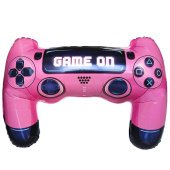 Шар фольга фигура Джойстик игровой розовый 70см 28" 100см 40" ВЗ