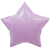 Шар фольга без рисунка 18'' звезда Сиреневая Lilac макарунс ВС