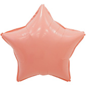 Шар фольга без рисунка 18'' звезда Розовая макарунс ВС