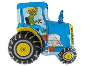Шар фольга фигура Трактор синий 29" 73см GR