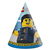 Колпаки бумага LEGO CITY уп6