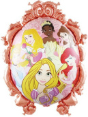 Шар фольга фигура зеркало Принцессы Диснея Розовое Золото 29'' 74см FL