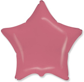 Шар фольга без рисунка 18'' звезда Коралловая макарунс Fm