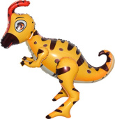 Шар фольга фигура 3D Динозавр Гадрозавр Светло-коричневый 26'' 66см FL