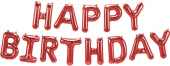 Шар фольга Буквы Надпись Happy Birthday Красный 16'' 41см FL